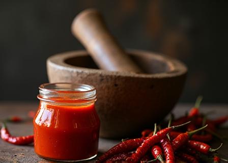 Salsa artesanal de chile y ajo