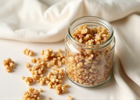 Trozos de nuez fresca para cocina